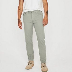 AG 30 The Everett Slim Straight Twill Jeans Light Grey